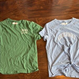 Abercrombie Kids Green and Blue Short Sleeve Tees